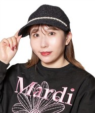 Baseball Cap Pearl & Ribbon Design Cotton Adjustable TOZ00168 Japan