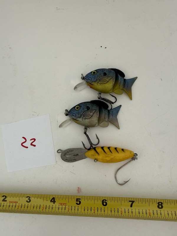 3  Mixed Lures Sunfish? #22