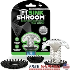 Stainless Steel Drain Strainer W/ Hair Catcher & Multiple Adapters Home Use