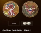 2004 Colorized American Silver Eagle|A9|