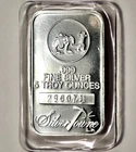 5 oz Silver Bar-Silvertowne Prospector With Serial Number In Original Packaging