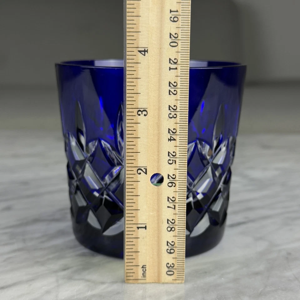 Juego De 2 Vidrio Antiguo Vintage AJKA Arabella Color Cristal Doble Antiguo 3,75" Foto 2 de 4