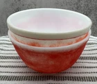 Lot of 2 Vintage Pyrex Mixing Nesting Bowl Red USA 1.5 Quarts
