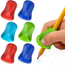Pinch Grip, Ergonomic Writing Aid, Gloss Colored Pencil Grips, 6 Count - TPG-...