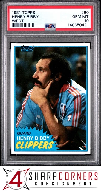 1981 Topps West #90 Henry Bibby Clippers PSA 10