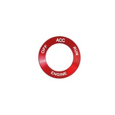 Bilisin Aluminum Engine Push Start Button Cover Trim Compatible Challenger-Red