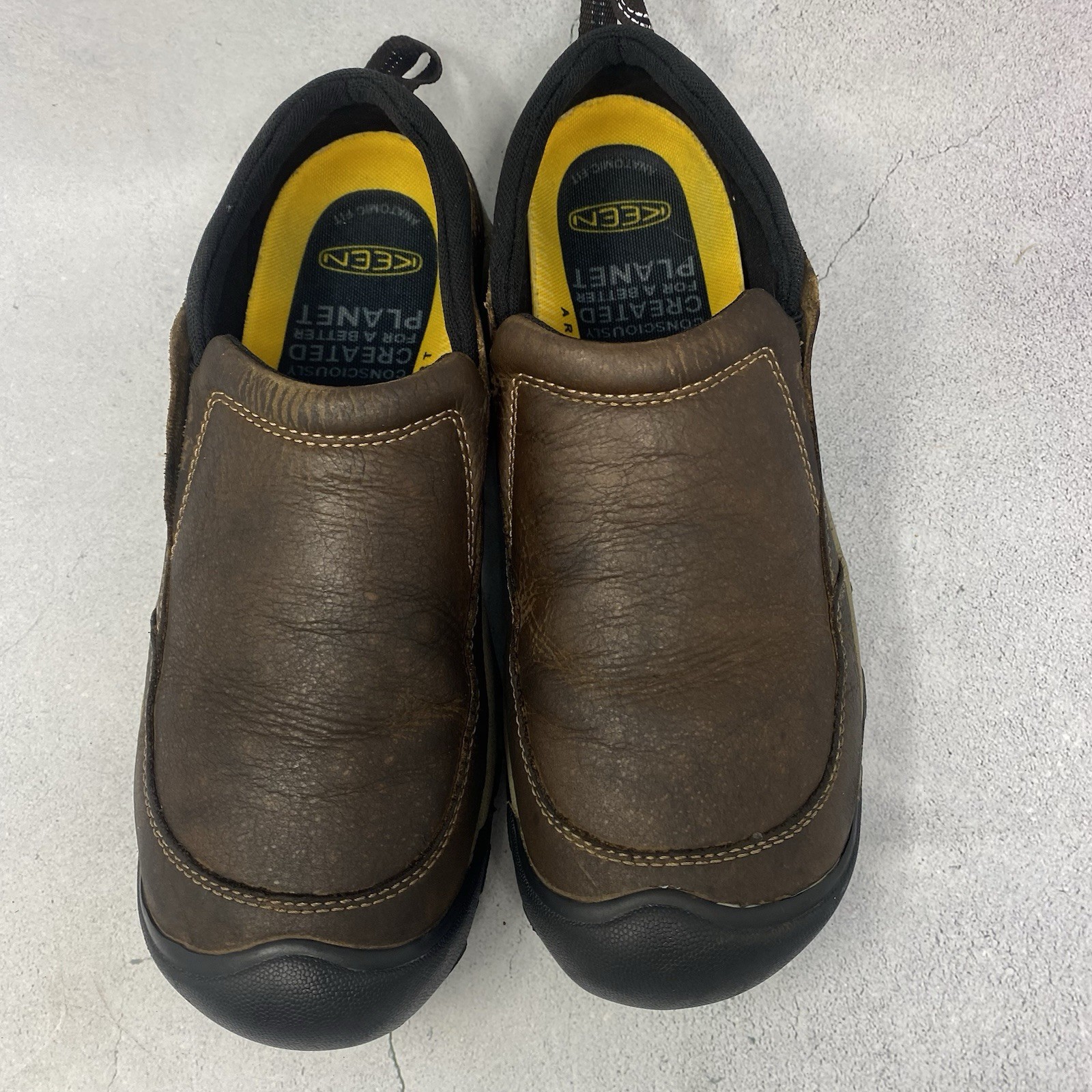 Scarpe da trekking Keen Targhee II 2 Soho slip on da uomo taglia 9 M in pelle 1025861 marrone