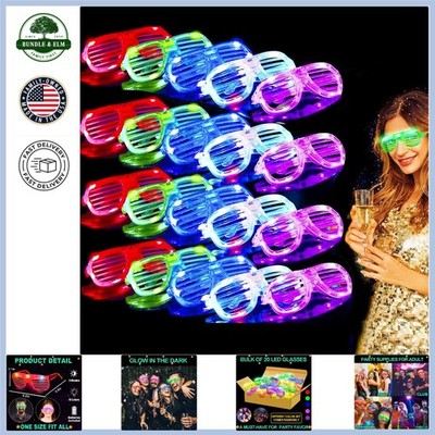 Bulk LED Glasses for Pool Parties and Festivals - 20 Colorful Shades