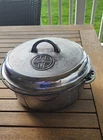 Vintage GRISWOLD Cast Iron No. 9 Dutch Oven 1279 Self Basting Lid 1289 Chrome
