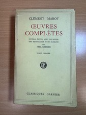 Oeuvres Completes by Clement Marot Paperback Librairie Garnier Freres