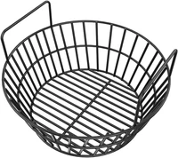 Porcelain Steel Charcoal Ash Basket for Large Big Green Egg & Kamado