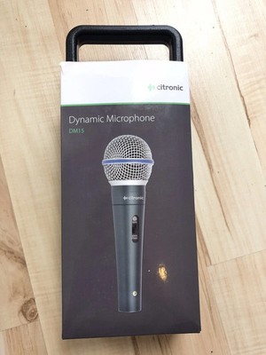 Dynamic DM15 Cardioid XLR Mikrofon Gesang oder Instrument mit Tragetasche & Kabel