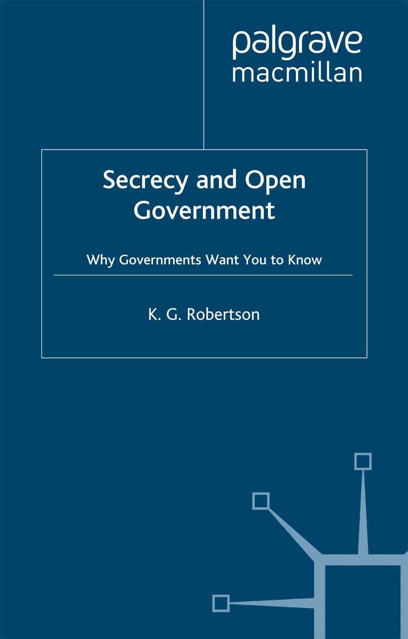 Palgrave Macmillan Secrecy And Open Government - Image 2