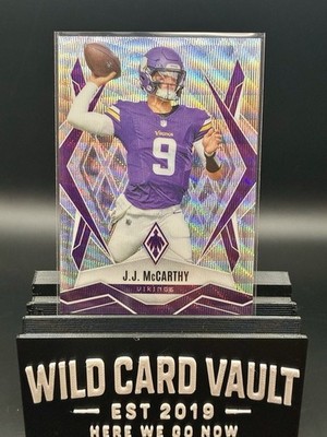 2025 Panini Phoenix #38 JJ McCarthy Silverwave /199 Vikings