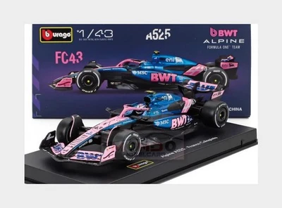 1:43 BURAGO Alpine F1 A525 #43 2025 Franco Colapinto +Pilot & Showcase BU38258-C