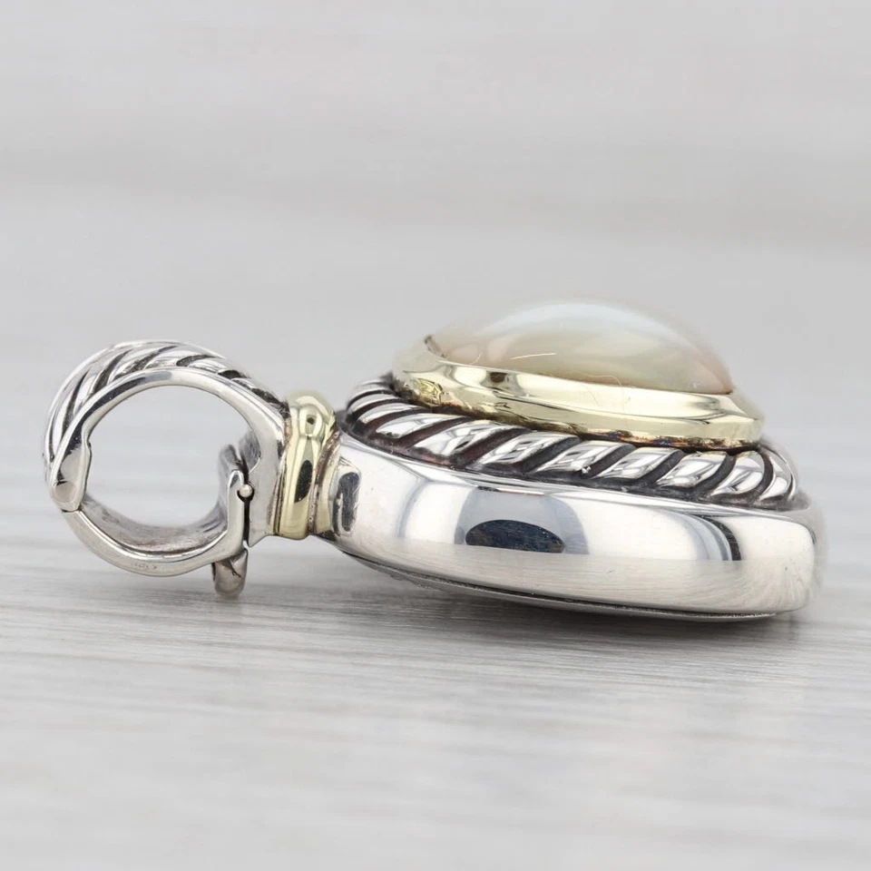 Кулон Yurman Albion Mabe из чистого серебра с жемчугом кабошоном золото 14 карат - Изображение 3 из 4