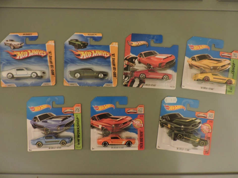 7 Hot Wheels Modelle: Ford Mustang Shelby GT-500 - NEU und OVP!