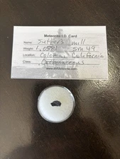 Ultra rare Sutter’s Mill Meteorite 0.059 Gram