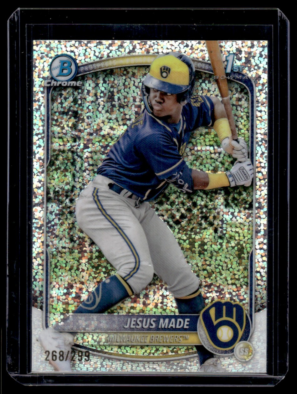 JESUS MADE 2025 BOWMAN CHROME SPECKLE REFRACTOR #BCP-50 268/299