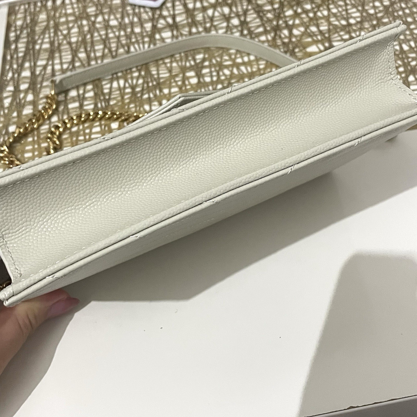 Saint Laurent Cassandra Crossboy Borsa Catena Portafoglio Catena Oro