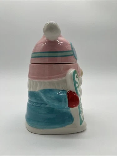 Martha Stewart Gnome Snow Day Snowboarding 2 Wick Candle Jar Winter image 2