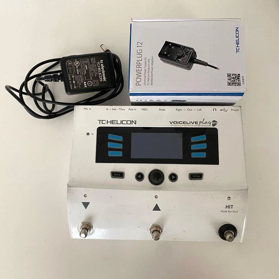 TC-Helicon VoiceLive Play GTX Vocal & Guitar Effects Pedal Effector White - Image 2 of 4