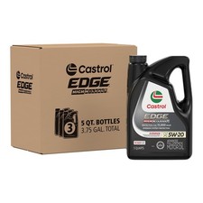 Castrol EDGE High Mileage 5W-20 Full Synthetic Oil 5qt 3 Pack 34.66 per gallon