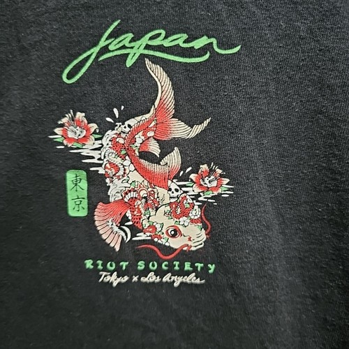 Japan Riot Society LOS Angeles & Tokyo Long sleeves Black Sz XL - Picture 12 of 13