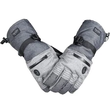 Waterproof Ski Snowboard Gloves with 3M Thinsulate,Zipper Pocket, Air Vent, C...
