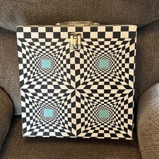 Vintage Record Storage LP Carry Case 1960s to 1970s Psychedelic Platter Pak