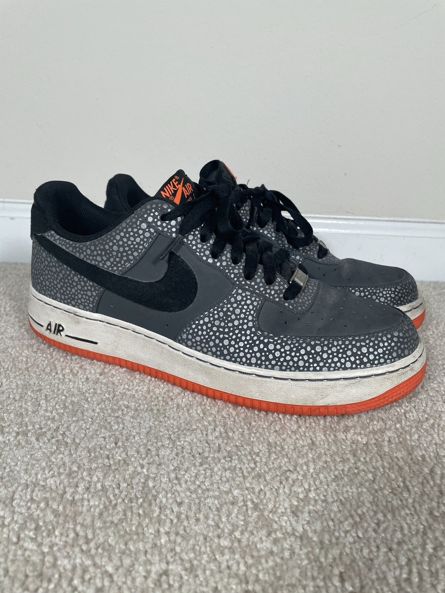 Nike Air Force 1 Low Safari Dark Grey Scandal Orange 488298-079 Men\'s Sneakers Nike Air Force 1 Low Safari Dark Grey Orange 488298-079  main image 3