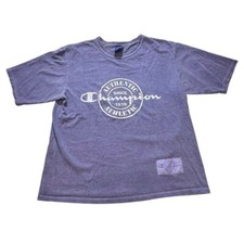 Vintage Champion Graphic Tee T-Shirt Small Purple Short Sleeve Logo Made in USA