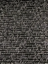 INSPIRING WORDS HAPPY SUNSHINE BELIEVE COTTON FABRIC FQ