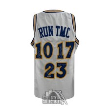 RUN TMC HOF Autographed Golden State Custom White Basketball Jersey - BAS