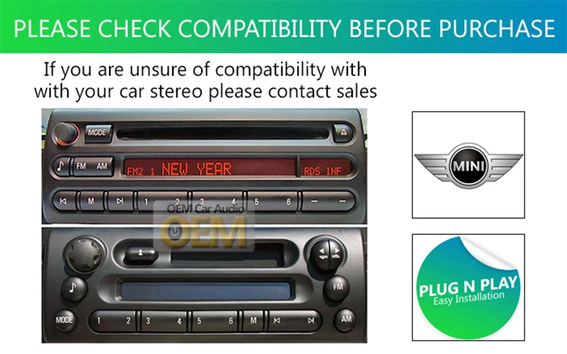 BMW Mini Cooper Aux Cable Coche Estéreo Android Smartphone Player Conexión - Imagen 3 de 3