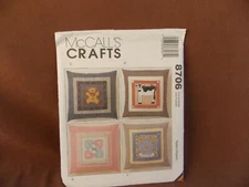 McCalls Decorative Pillows Uncut Pattern 8706