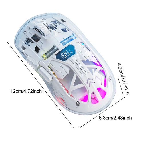 Mysz kompatybilna z Bluetooth 2,4 GHz + BT5.0 Dual Mode 5 poziomów DPI do gier e-sportowych - Zdjęcie 14 z 18