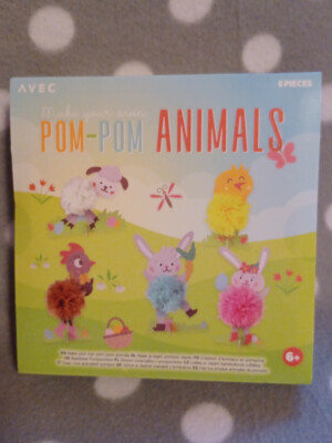 Bastelset - Pom Pom Animals - Ostern - 5teilig - Set 2