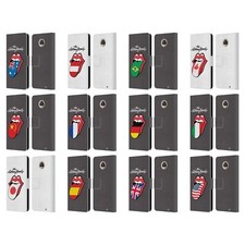 FUNDA LIBRO DE CUERO THE ROLLING STONE INTERNATIONAL LICKS 1 PARA TELÉFONOS MOTOROLA