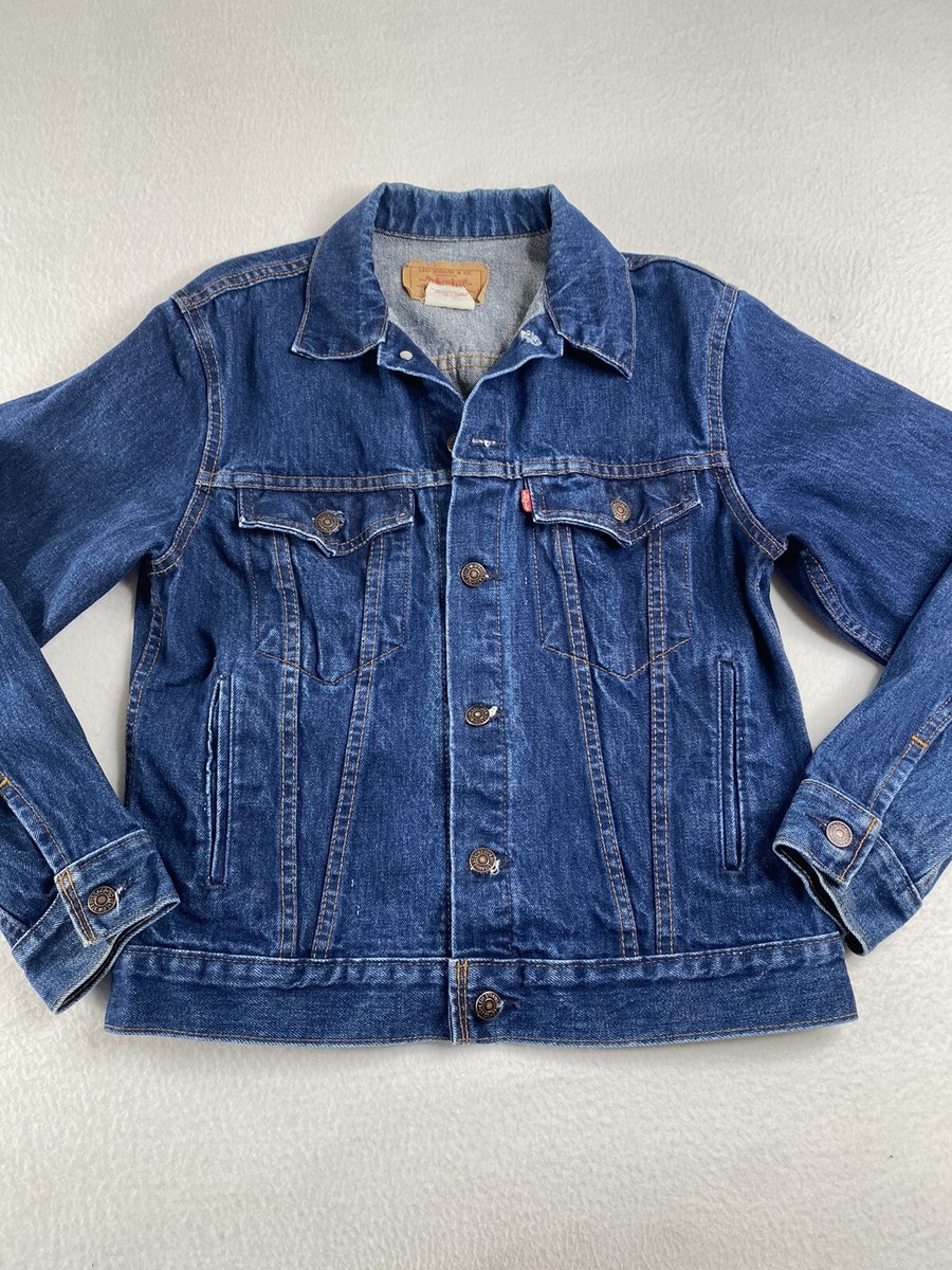 Levis Jacket 70706 0216 Youth 20 (Men's Small?) Blue Denim Trucker