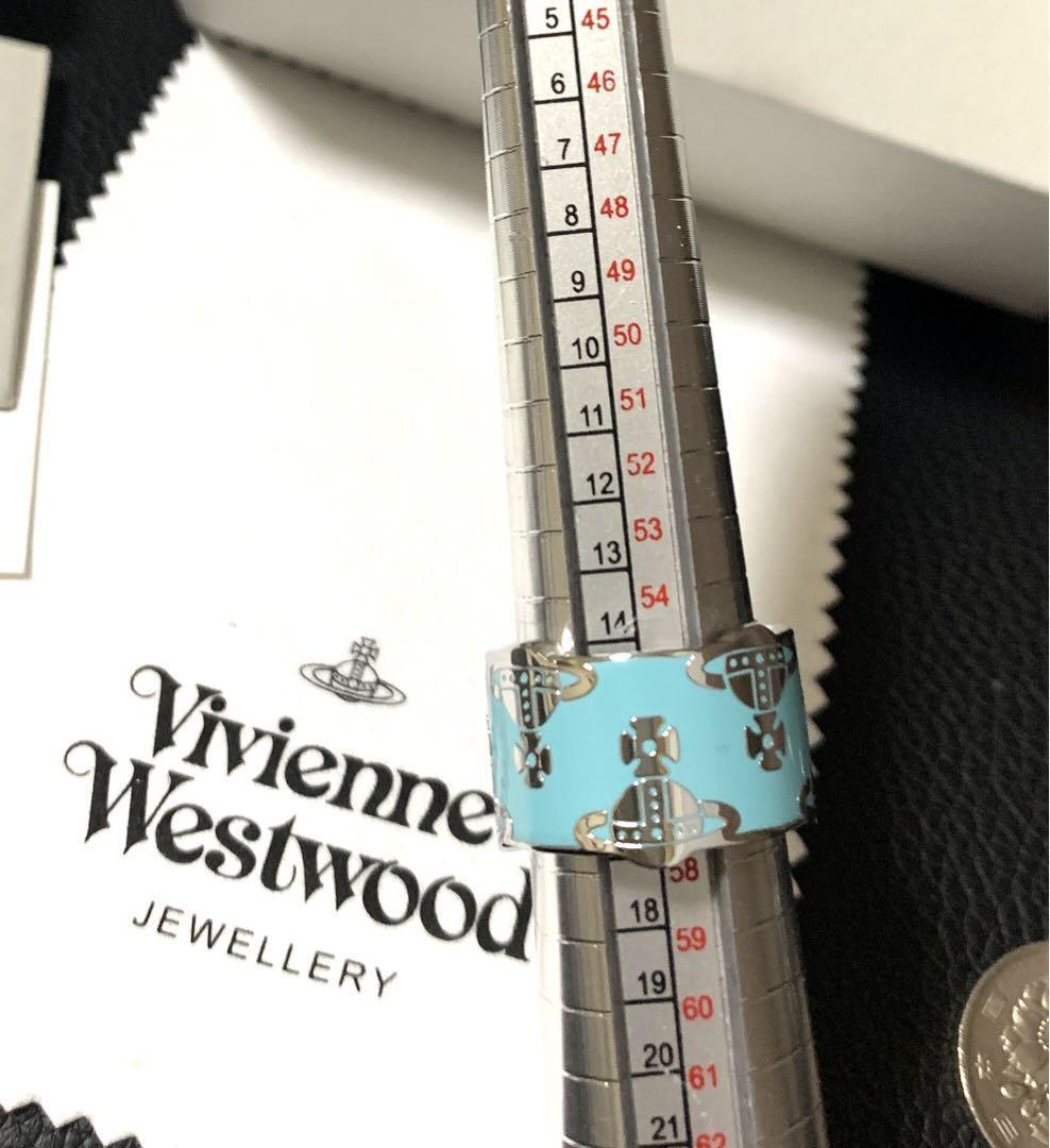 Vivienne Westwood Ring Size 7.5-8 Light Blue NO BOX [EJ0171 Vivienne Westwood Ring Size 7.5-8 Light Blue NO BOX [EJ0171