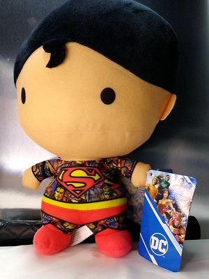 DC SUPERMAN Plush 10'' NWT Justice League CHIBI Colorful Pattern!