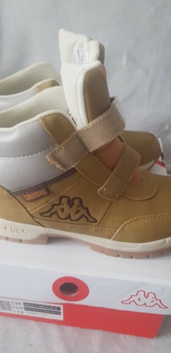 Kappa Bright Mid Fur K 260329K-4143 Boys winter Boots UK1.5 Beige - Picture 6 of 11