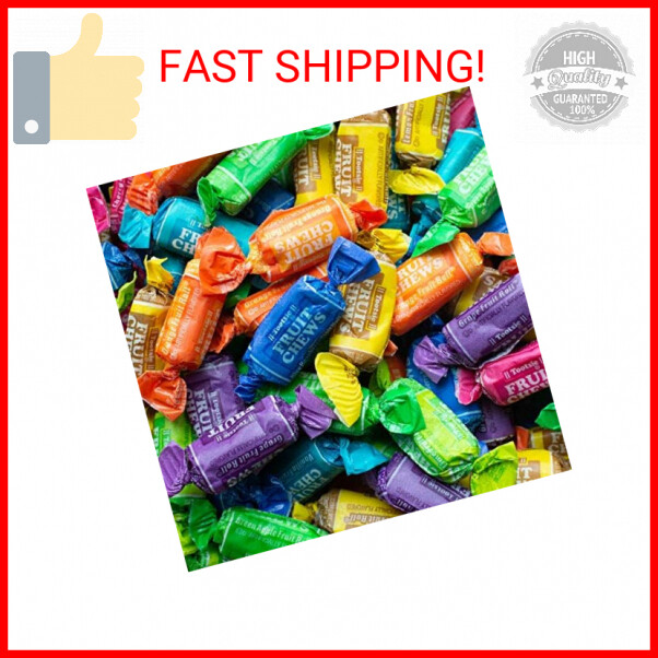 Fruit Chews Mega Mix Rainbow Candy 4lbs, 8 Flavors Peanut & Gluten