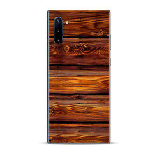 Skins Decal Wrap for Samsung Galaxy Note 10 Red Deep Mahogany Wood Pattern