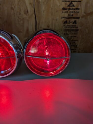2 Vintage 1965 1966 1967 Ford Mustang GT Fog Lights Street Rat Hot Rod - Picture 2 of 12