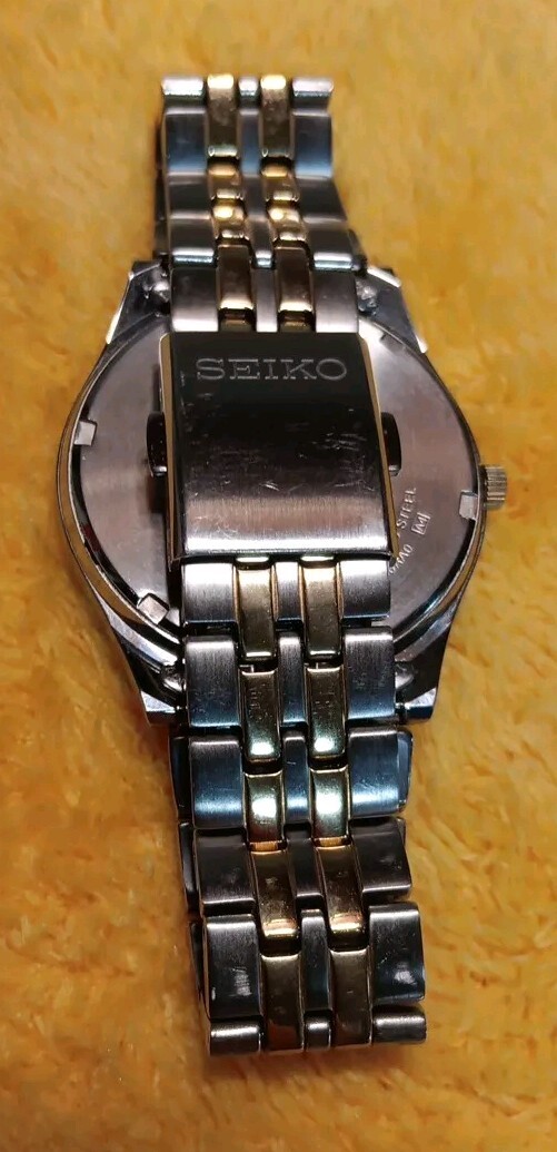 SEIKO セイコー SOLRA ソーラー V158-0AA0 腕時計 Vintage 36mm Seiko V158-0AA0 Solar Men's Mechanical Wristwatch