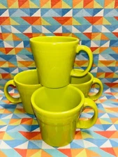 NEW set of 4 FIESTA TAPERED MUG Lemongrass 15 oz  FIESTAWARE Free Shipping