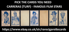 CARRERAS (TURF) - FAMOUS FILM STARS - PICK THE CARDS YOU NEED