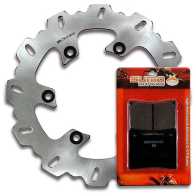 Yamaha Rear Brake Rotor+Pads FZR 600 [1989-1999] YZF600R YZF750R TDM850 YZF1000R